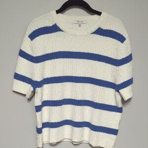 NWT Madewell White And Blue Seeater